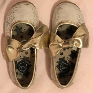 Livie & Luca Toddler Girls Gold Ballet Flat